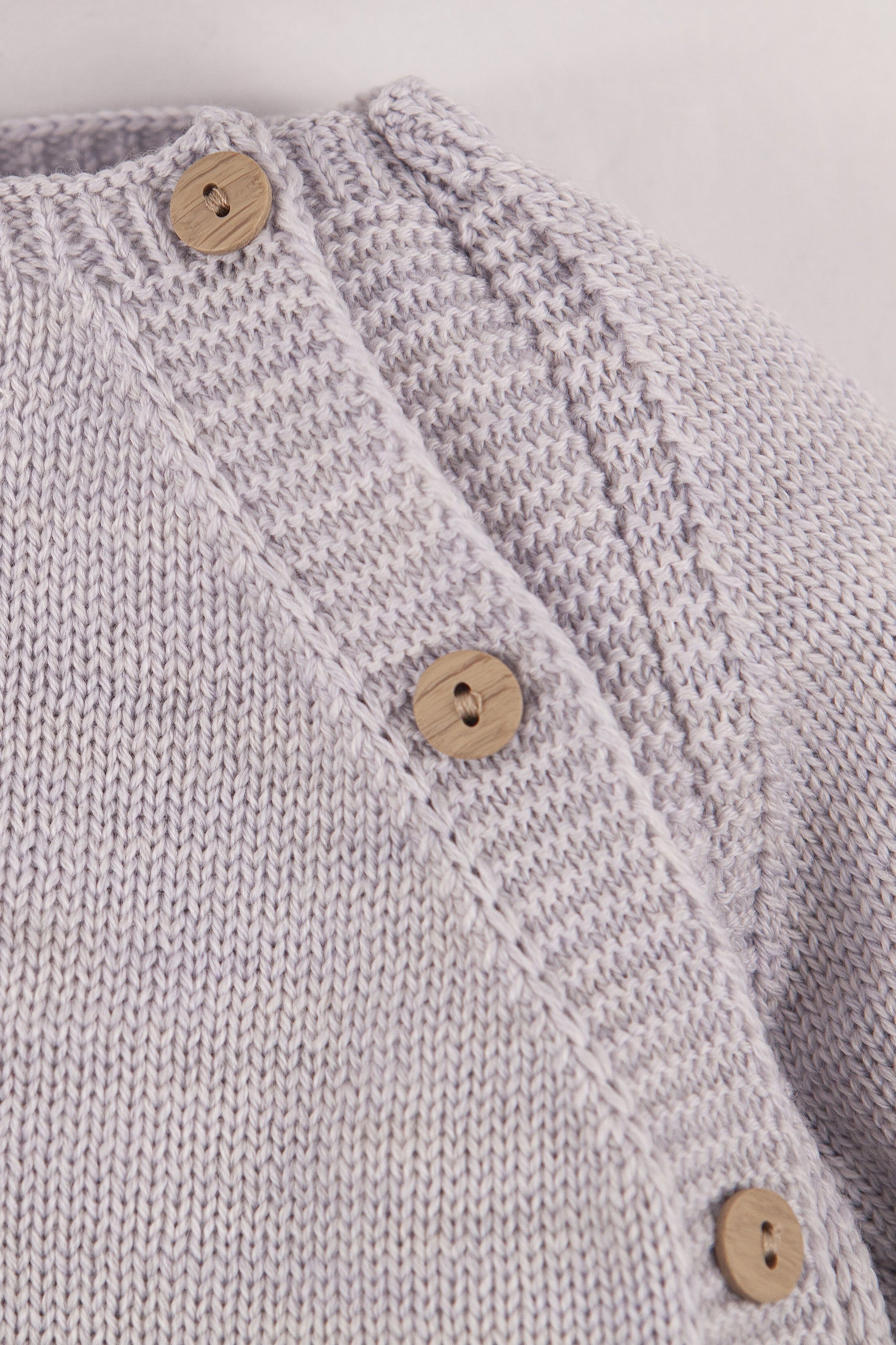 Grey Merino Wool Baby Jumpsuit