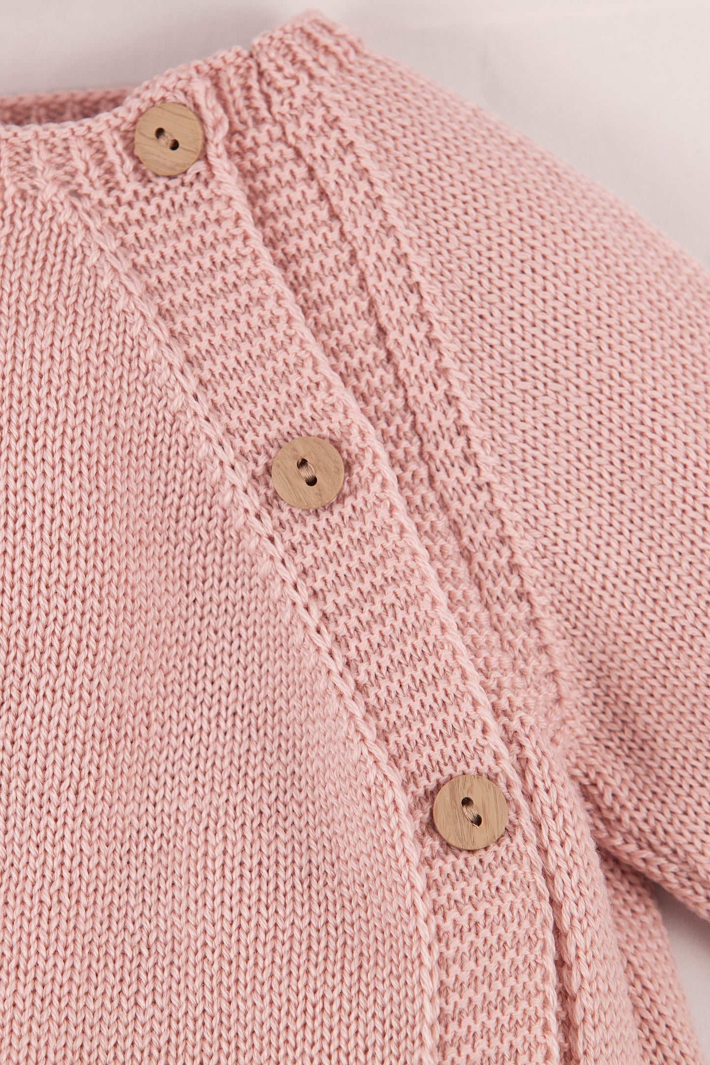 Pink Merino Wool Baby Jumpsuit