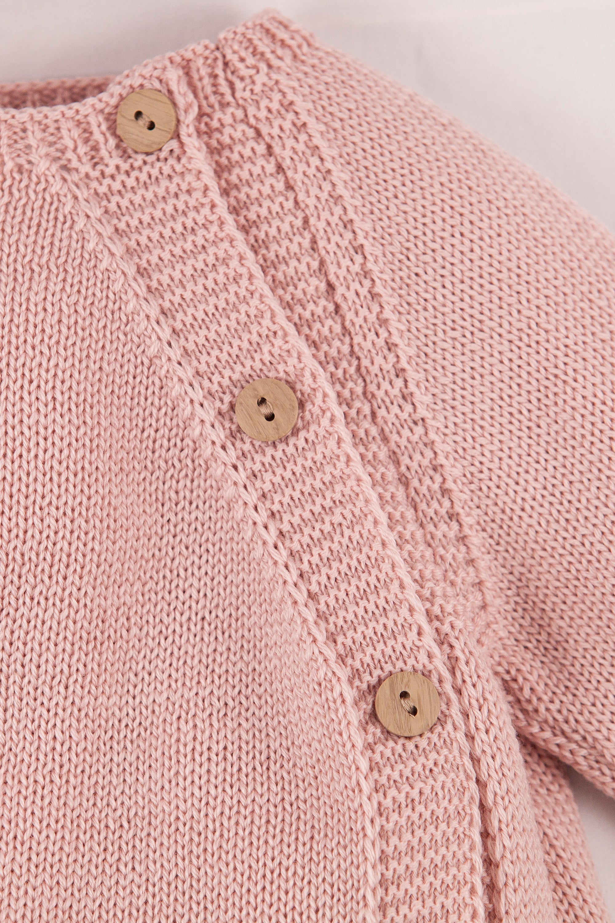 Pink Merino Wool Baby Jumpsuit