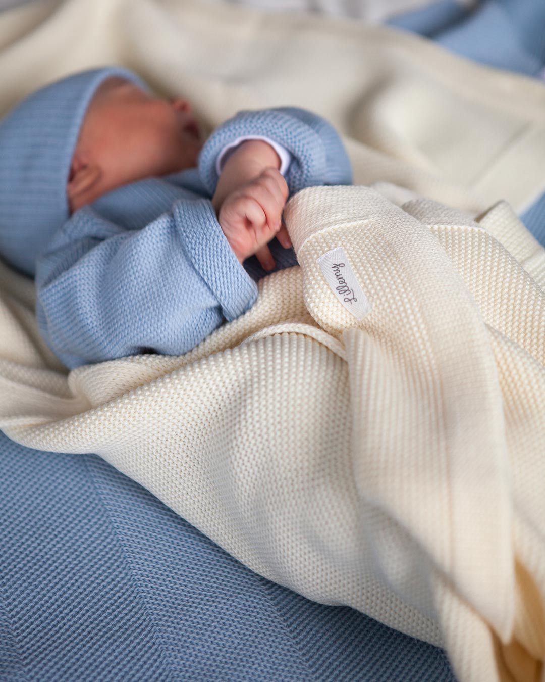 Cream Merino Wool  Classic Blanket