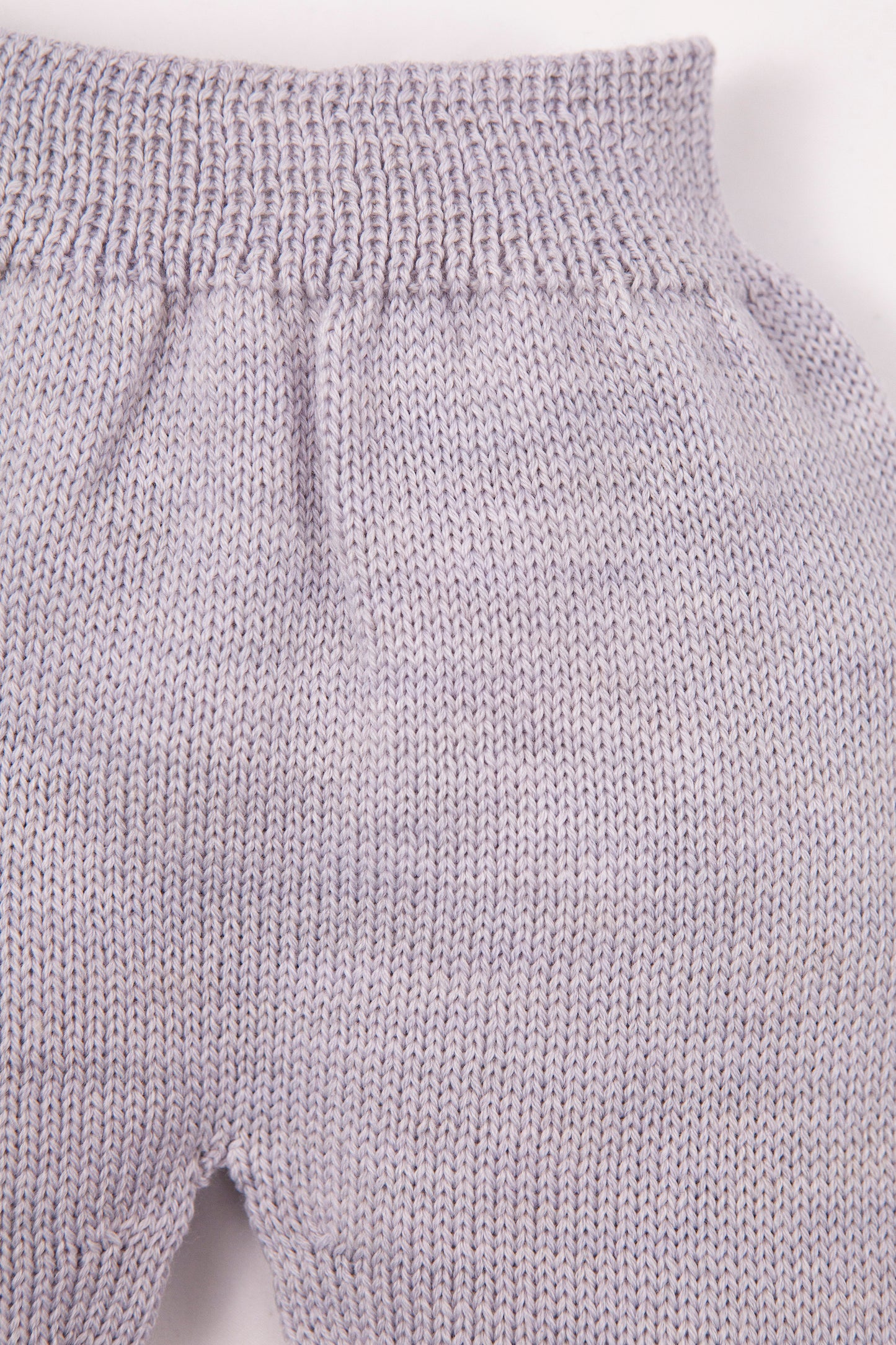 Grey Merino Wool Knitted Baby  Pants