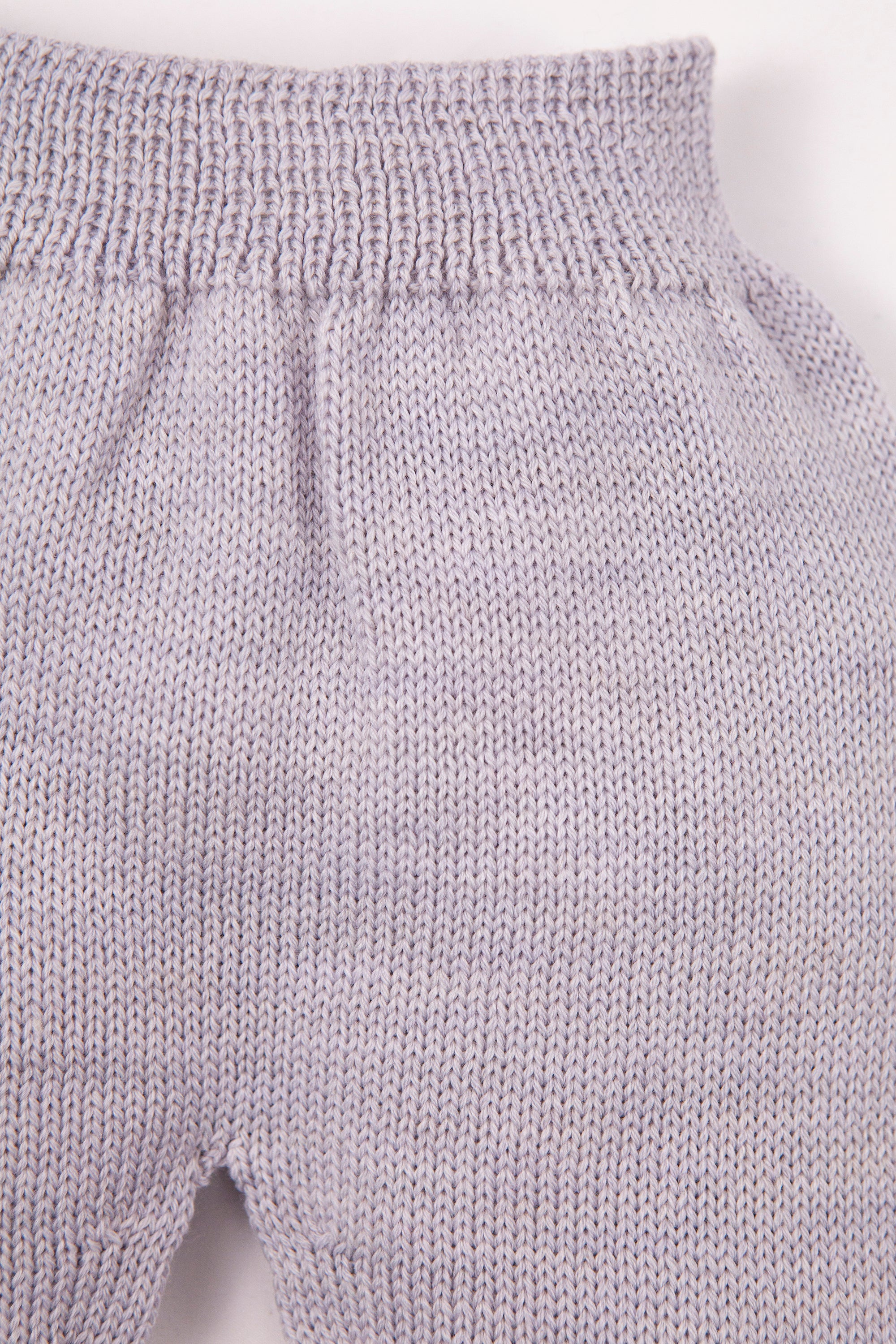 Grey Merino Wool Knitted Baby  Pants