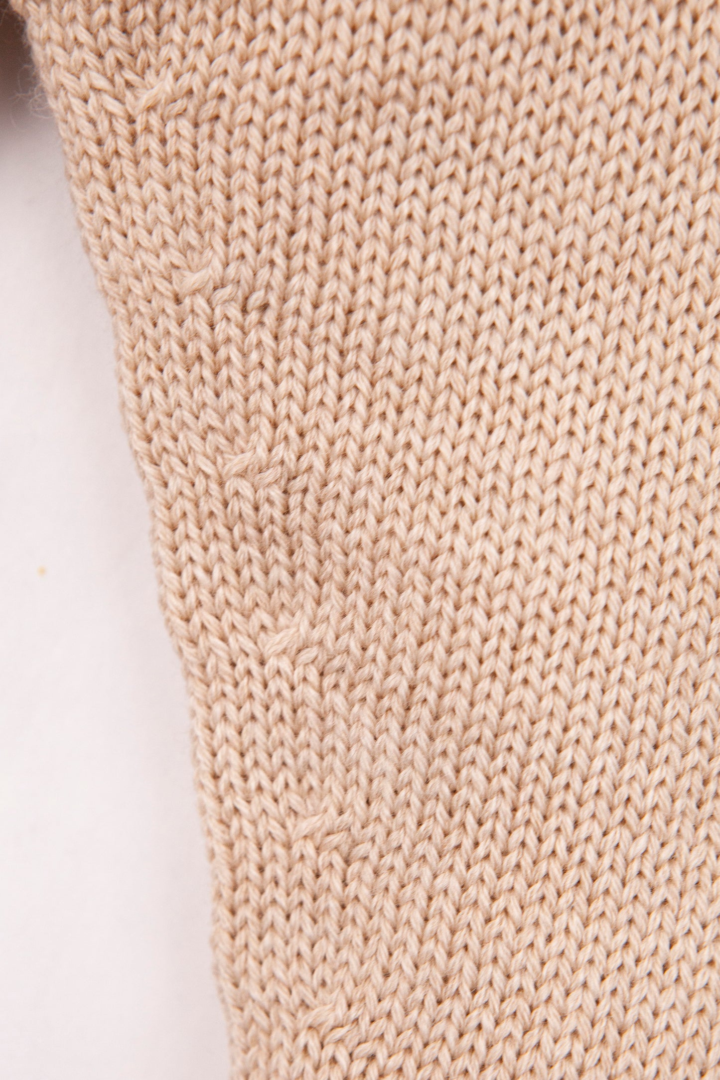 Beige Merino Wool Knitted Baby Pants