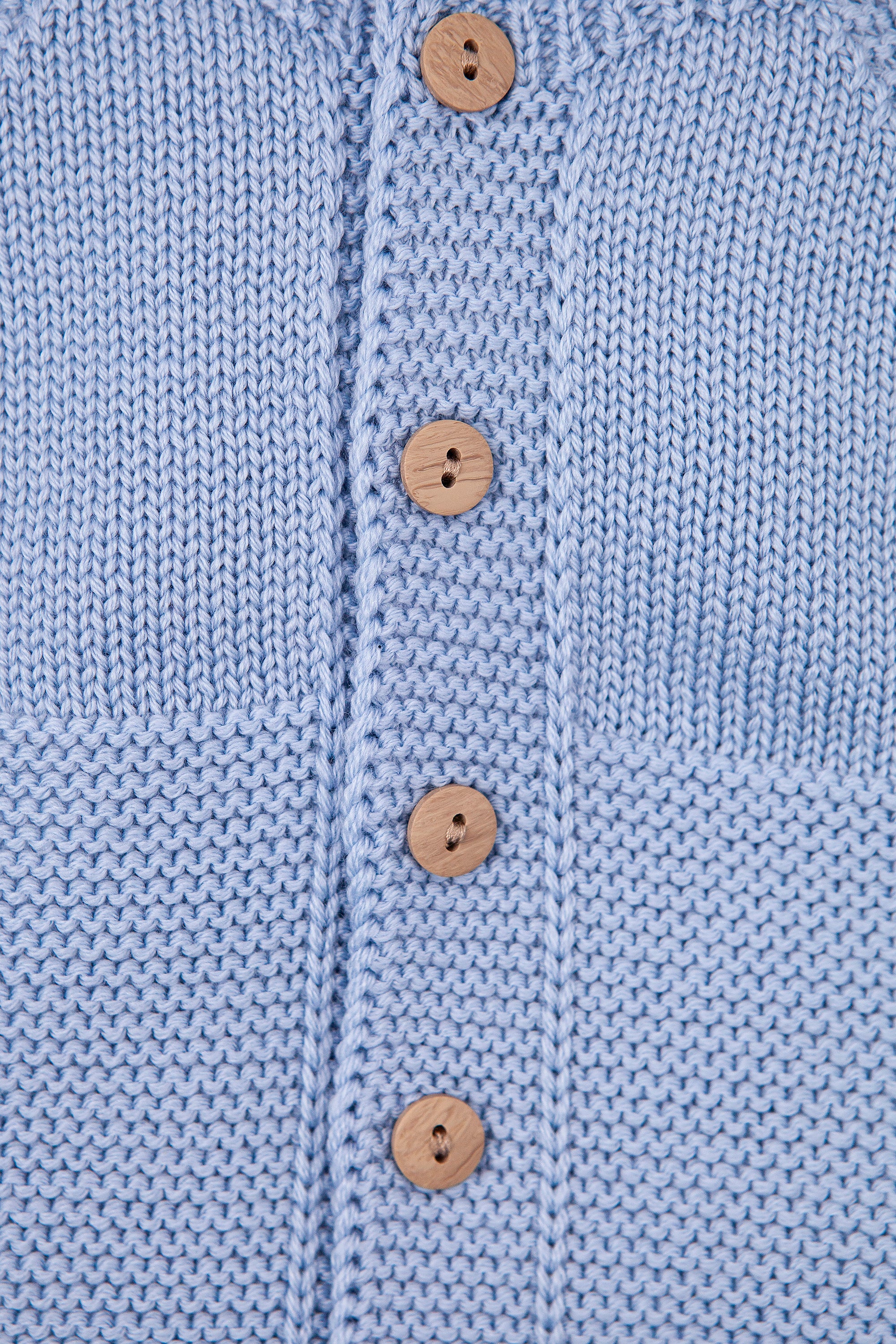 Blue Merino Wool Baby Cardigans