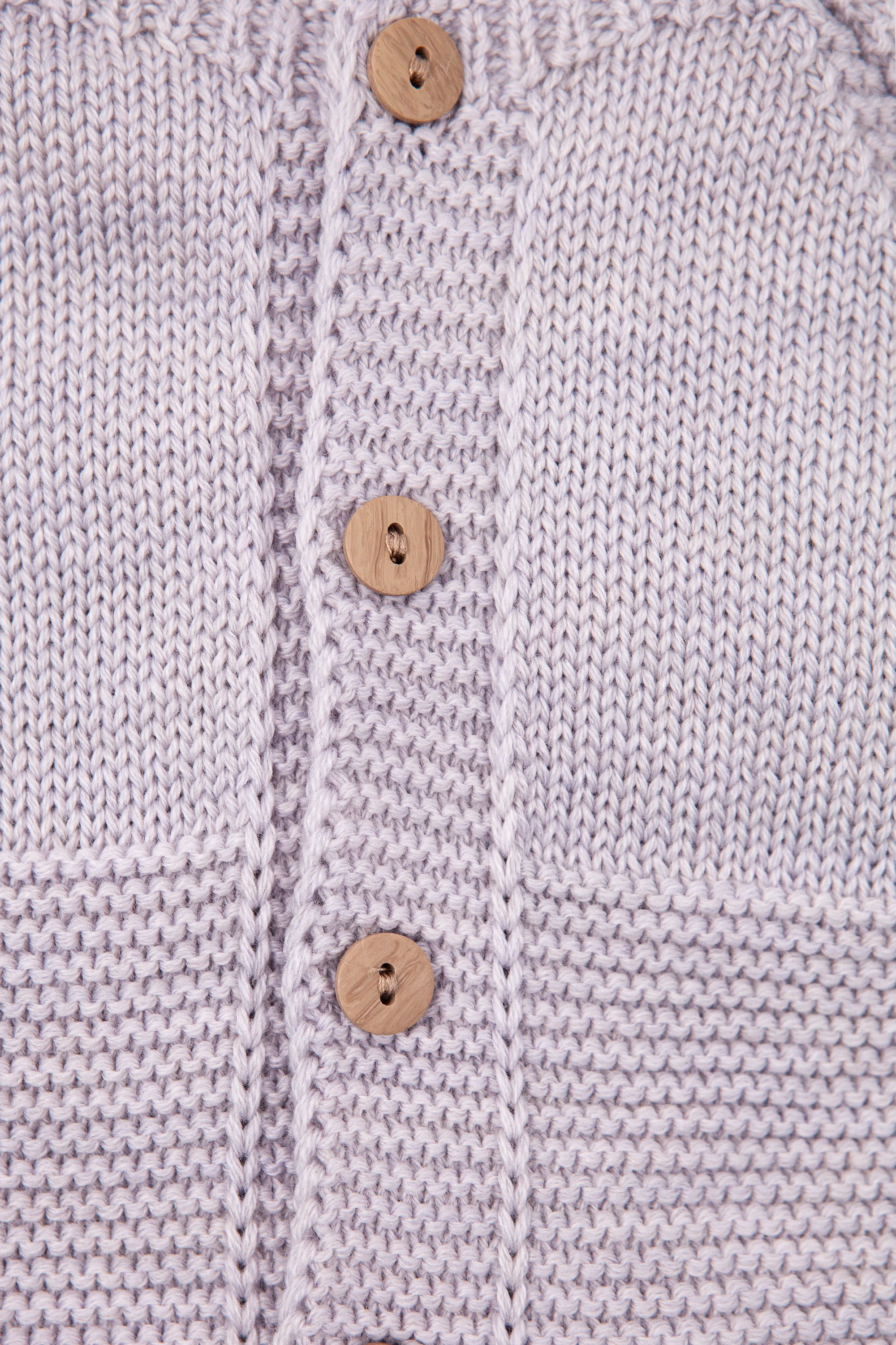 Grey Merino Wool Baby Cardigans