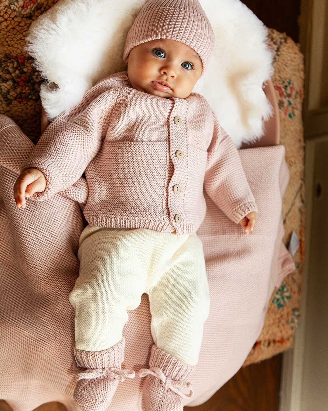 Pink Merino Wool  Classic Blanket