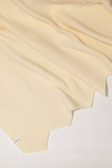 cream merino wool chevron blanket detail – textured knit, fine Italian merino