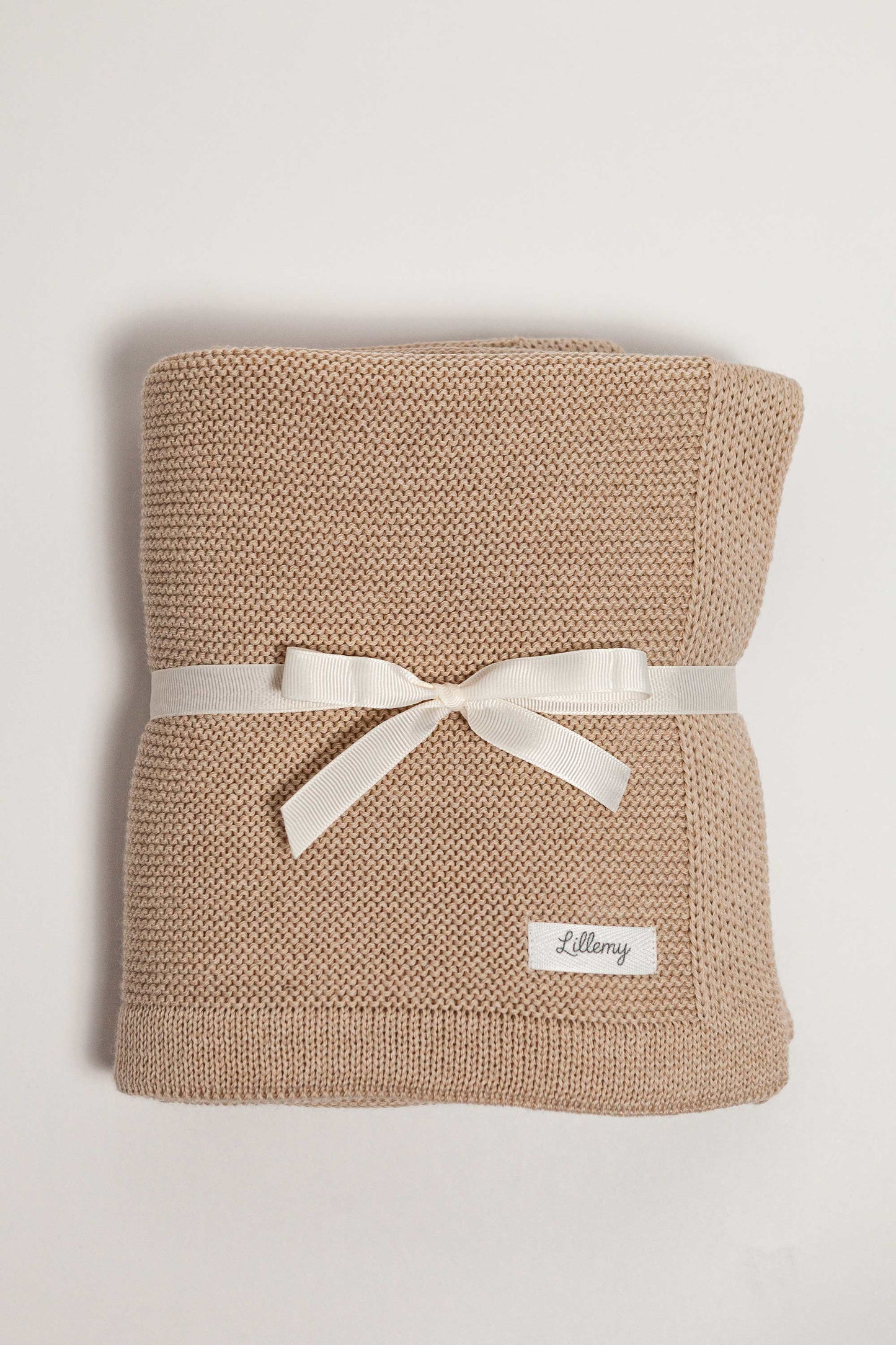 Beige Merino Wool  Classic Blanket