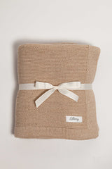 Beige Merino Wool  Classic Blanket
