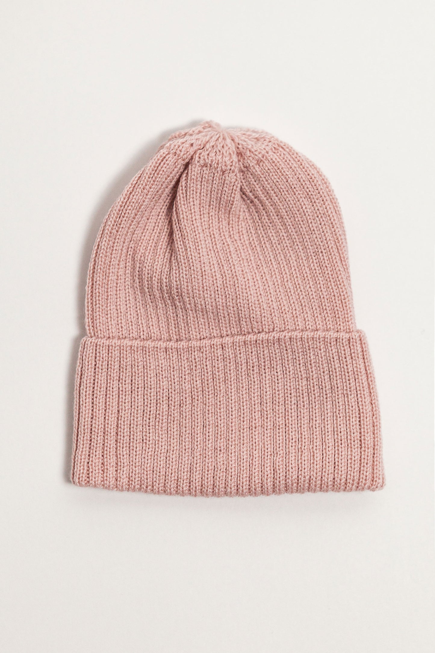 Pink Merino Wool Thin Beanie