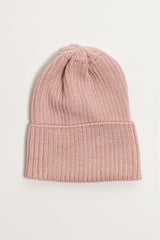 Pink Merino Wool Thin Beanie