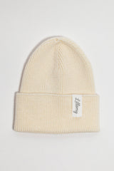 Cream Merino Wool Middle Weight Beanie
