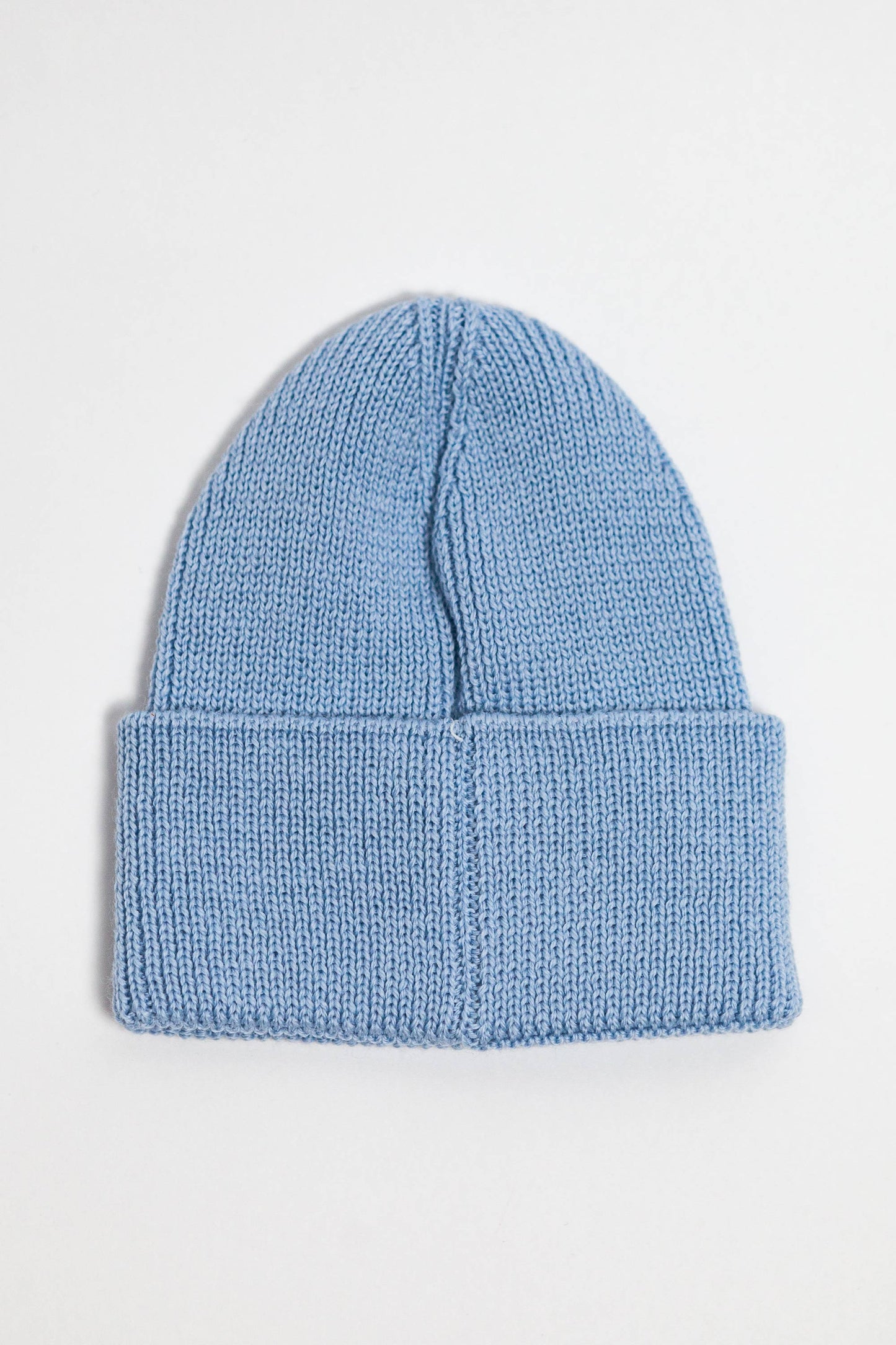Blue Merino Wool Middle Weight Beanie