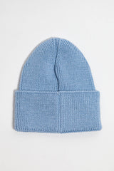 Blue Merino Wool Middle Weight Beanie
