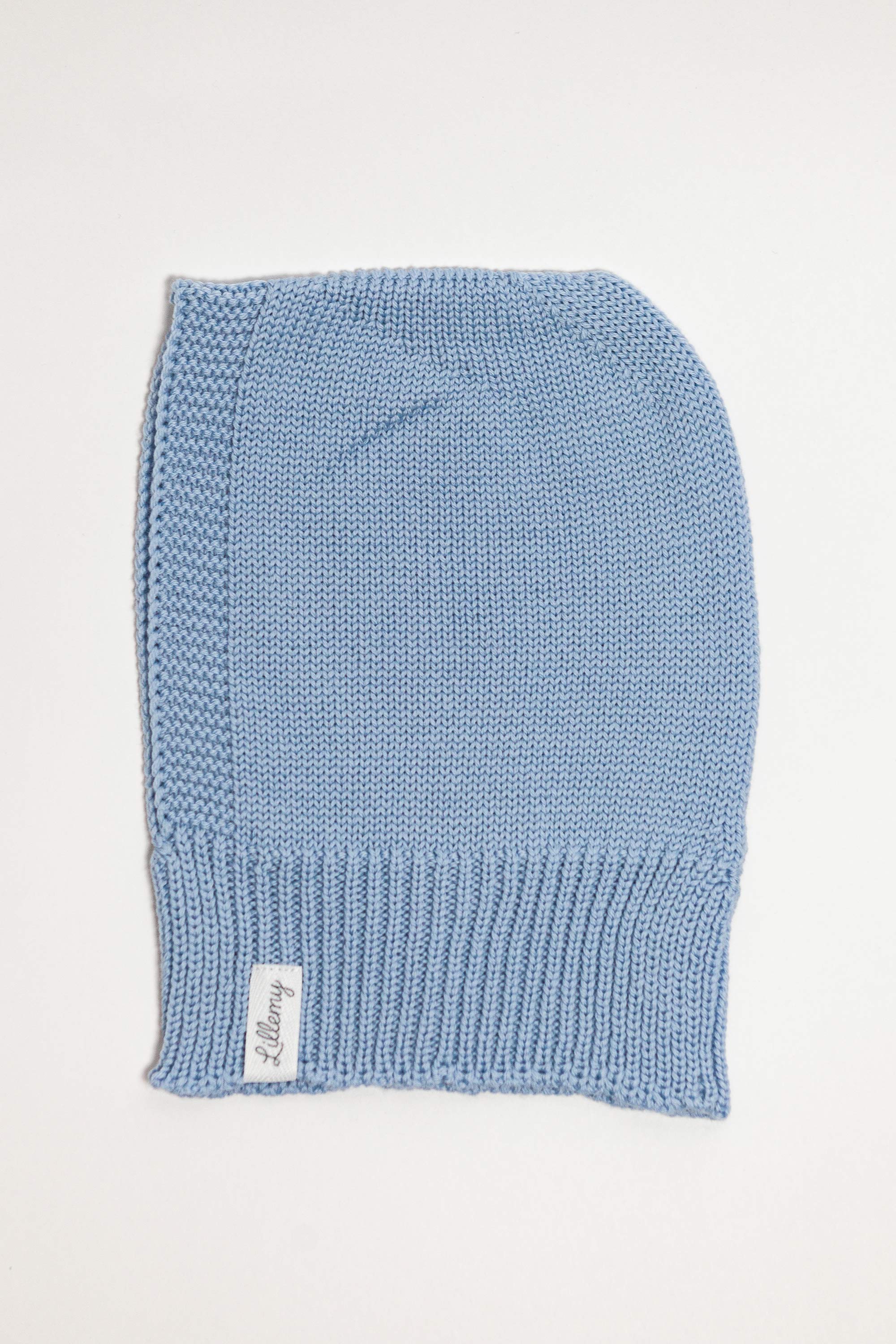 Blue Merino Wool Baby Balaclava