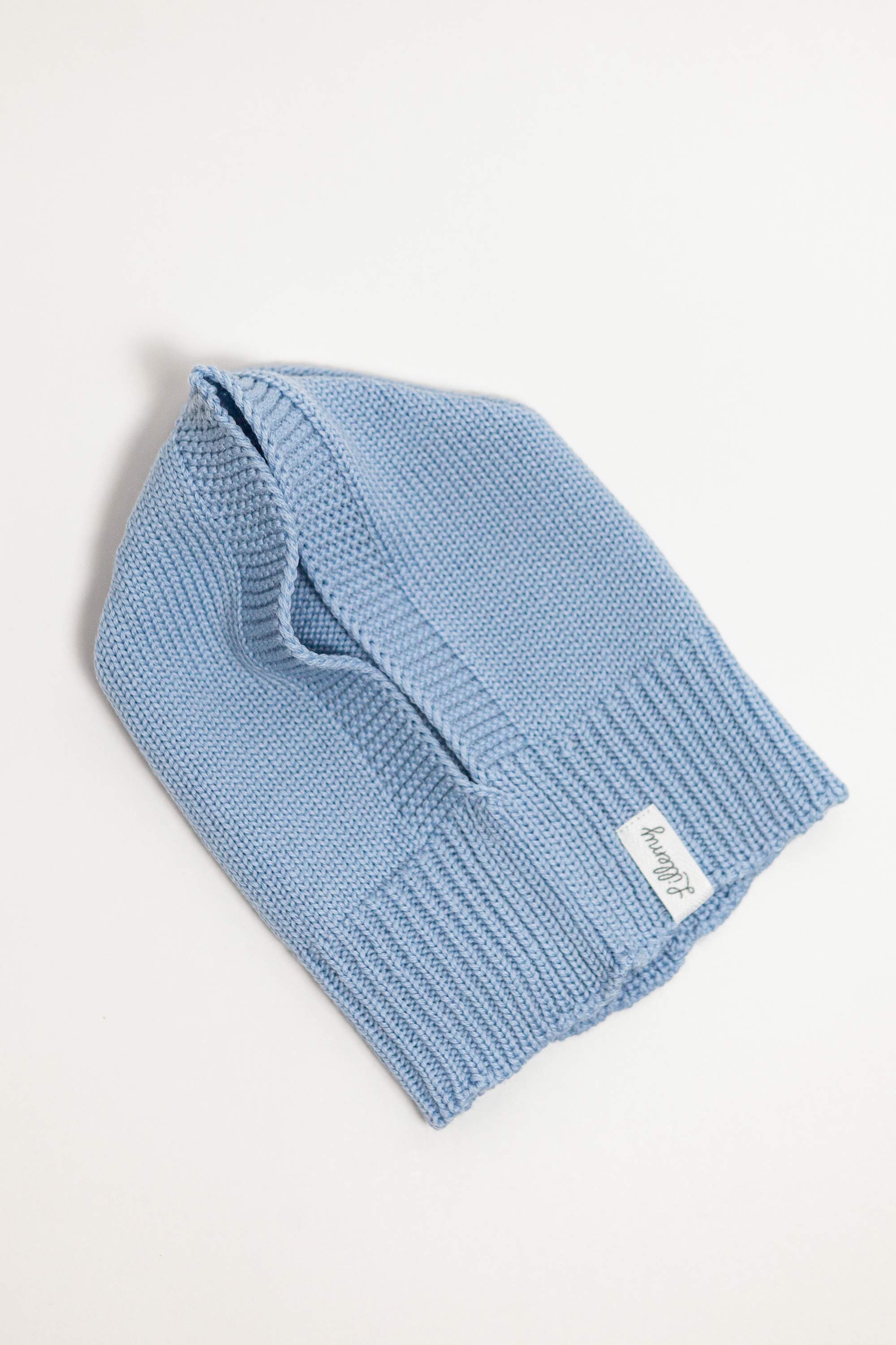 Blue Merino Wool Baby Balaclava