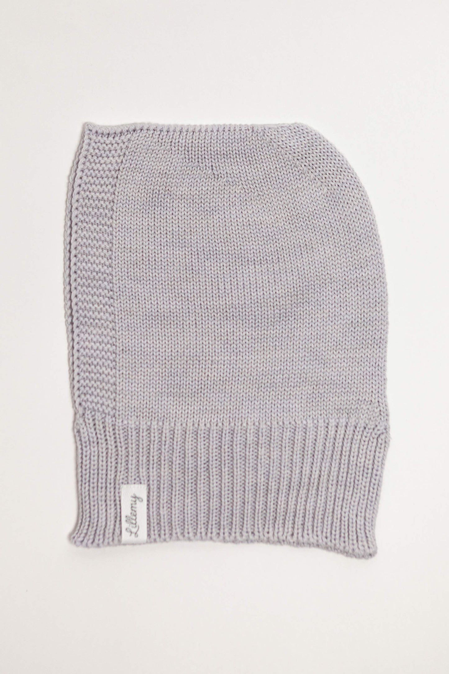 Grey Merino Wool Baby Balaclava