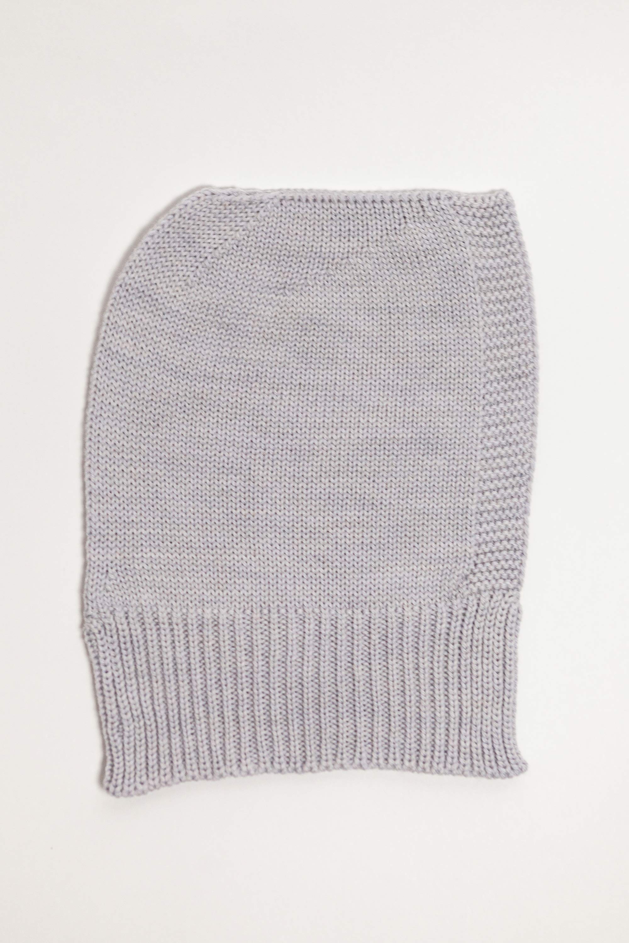 Grey Merino Wool Baby Balaclava