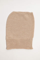 Beige Merino Wool Baby Balaclava