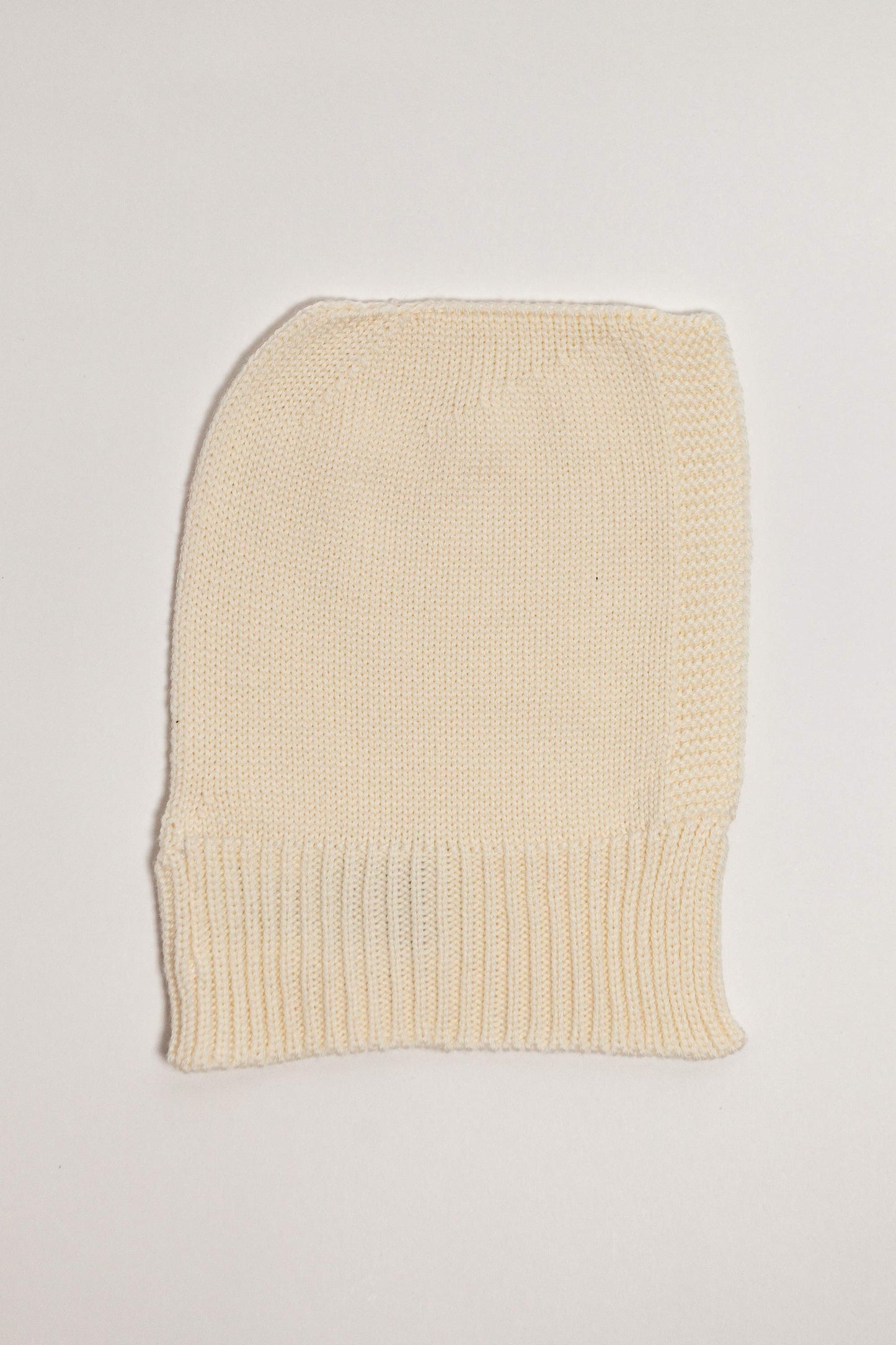 Cream Merino Wool Baby Balaclava