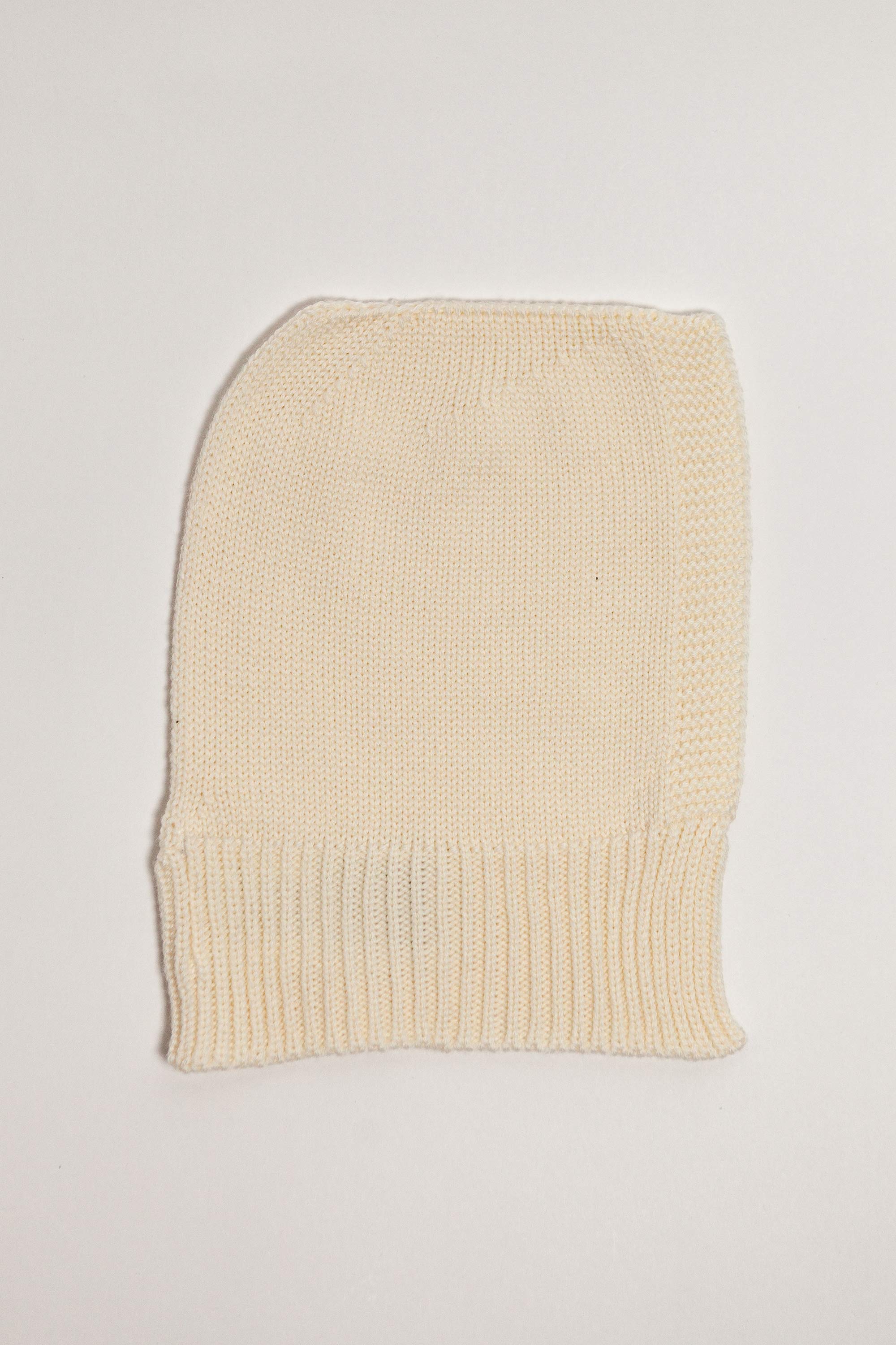 Cream Merino Wool Baby Balaclava