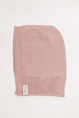 Pink Merino Wool Baby Balaclava
