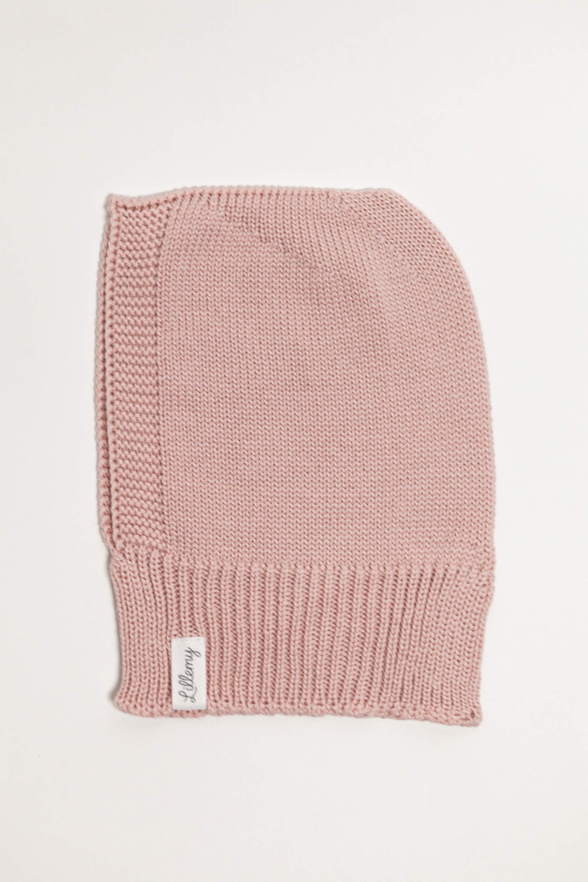 Pink Merino Wool Baby Balaclava