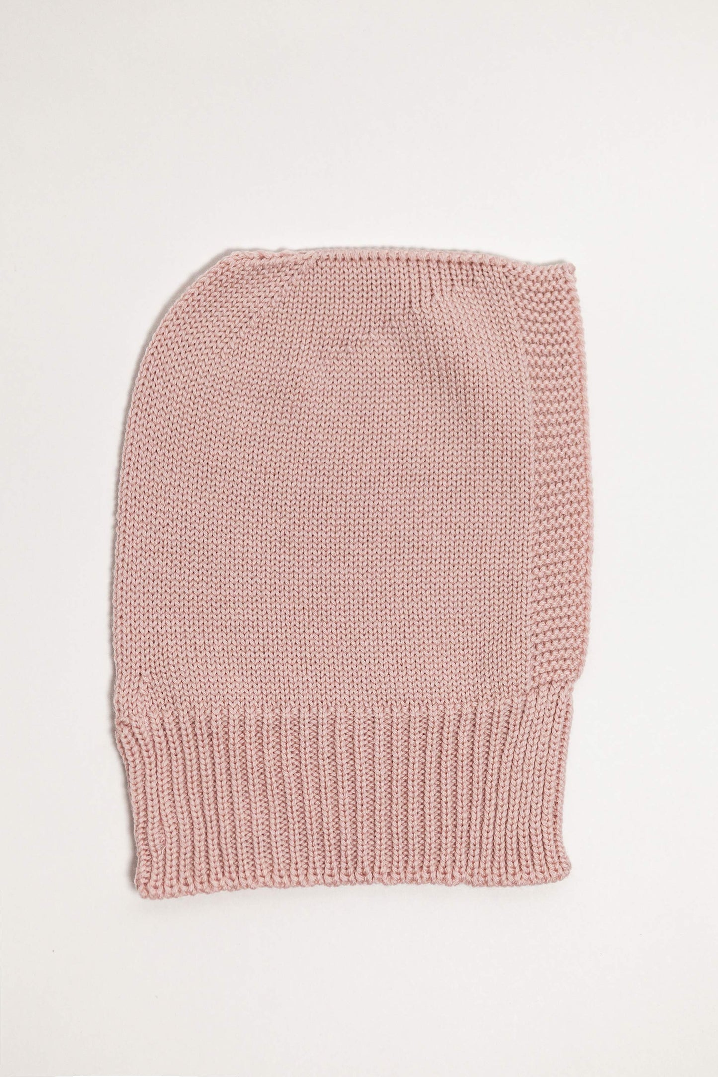 Pink Merino Wool Baby Balaclava