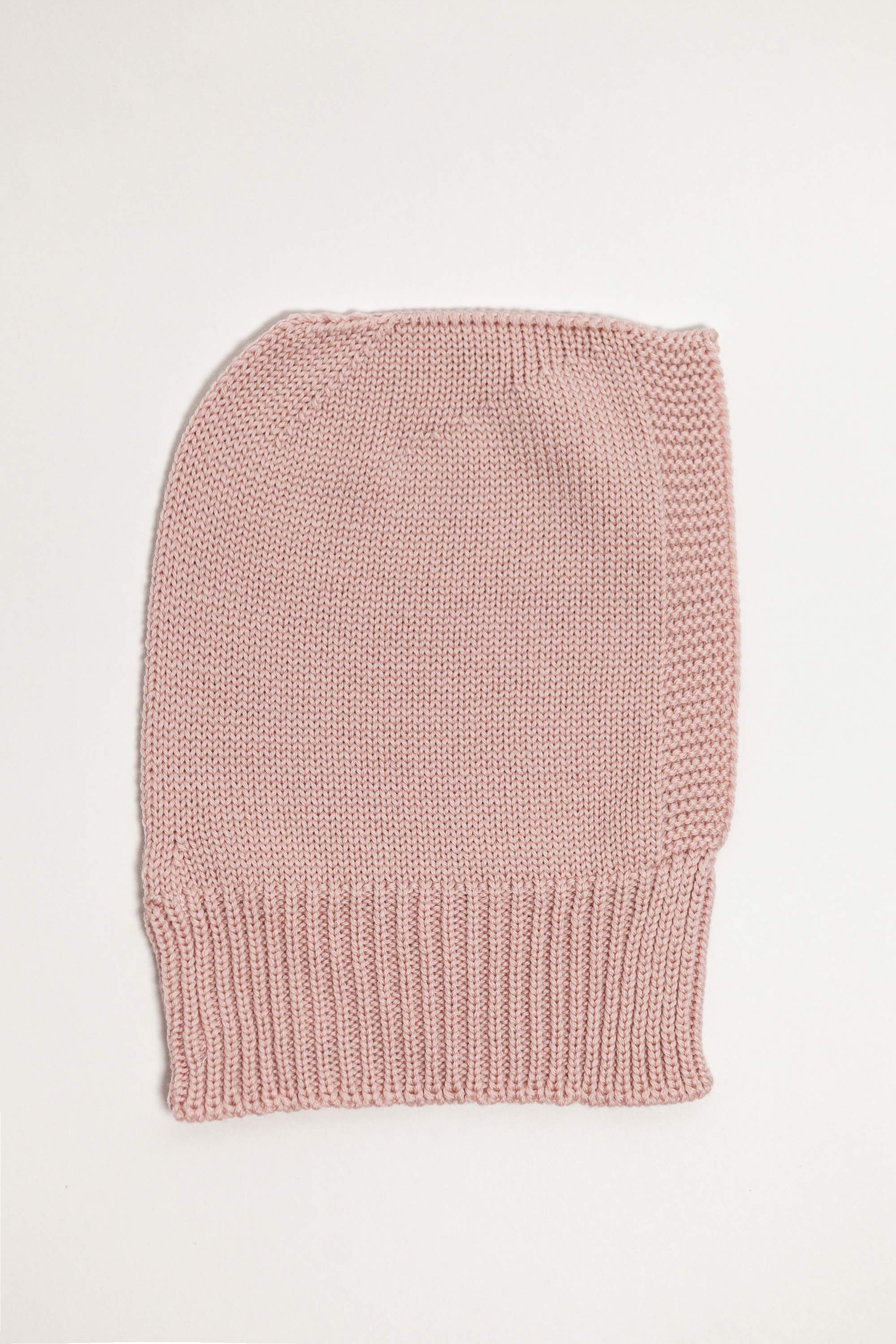 Pink Merino Wool Baby Balaclava