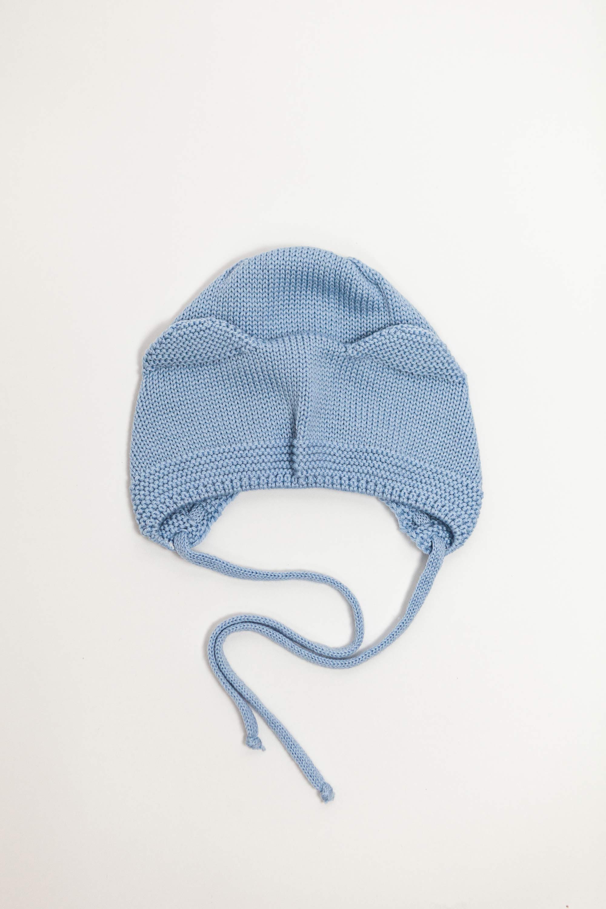 Blue Merino Wool Bonet