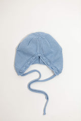 Blue Merino Wool Bonet