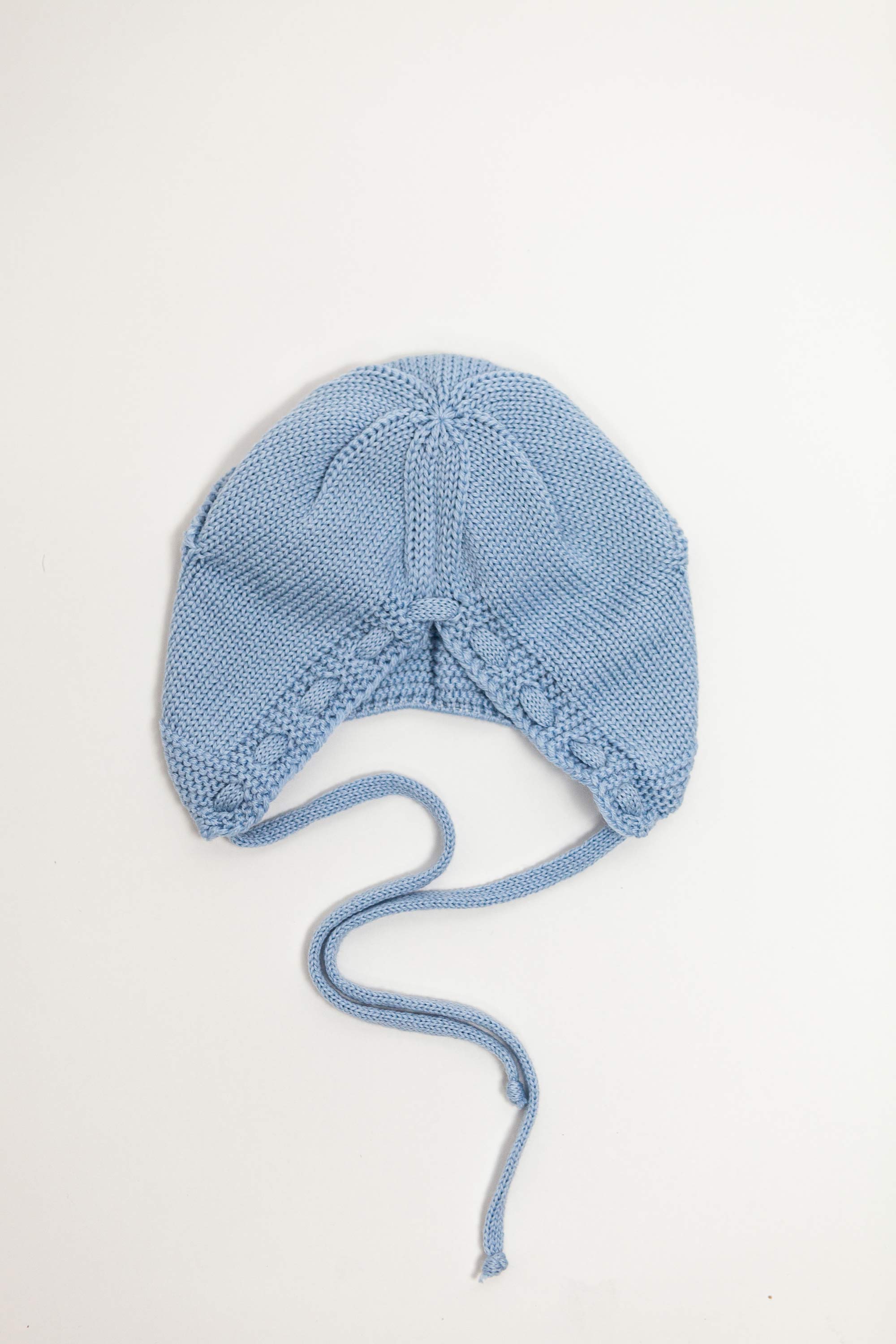 Blue Merino Wool Bonet