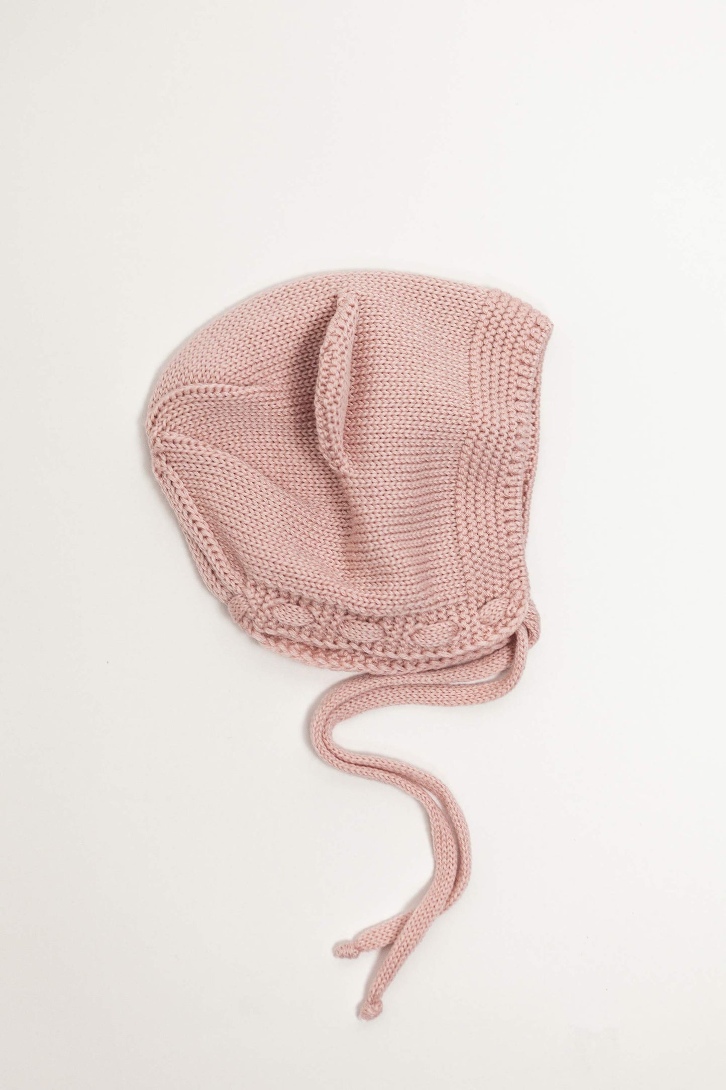 Pink Merino Wool Bonet