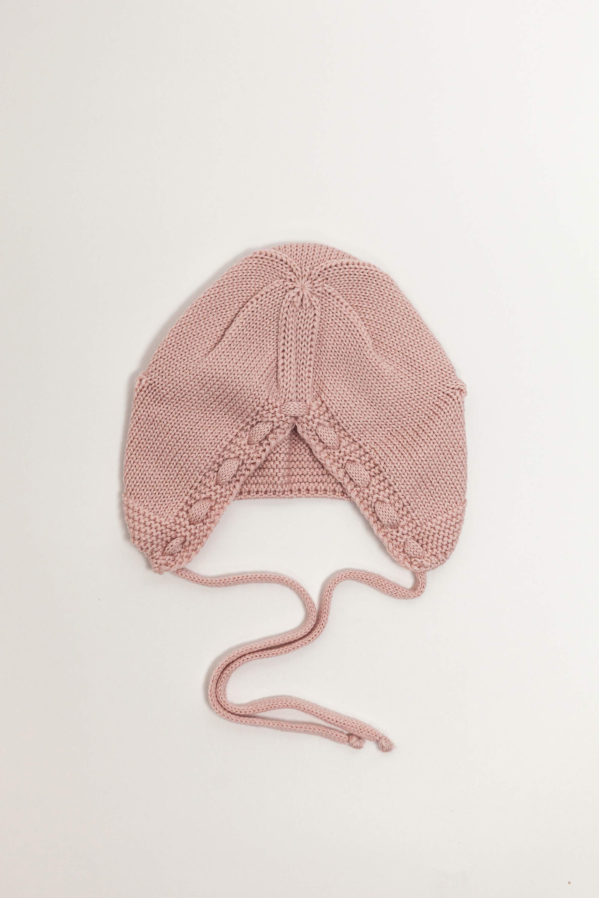 Pink Merino Wool Bonet