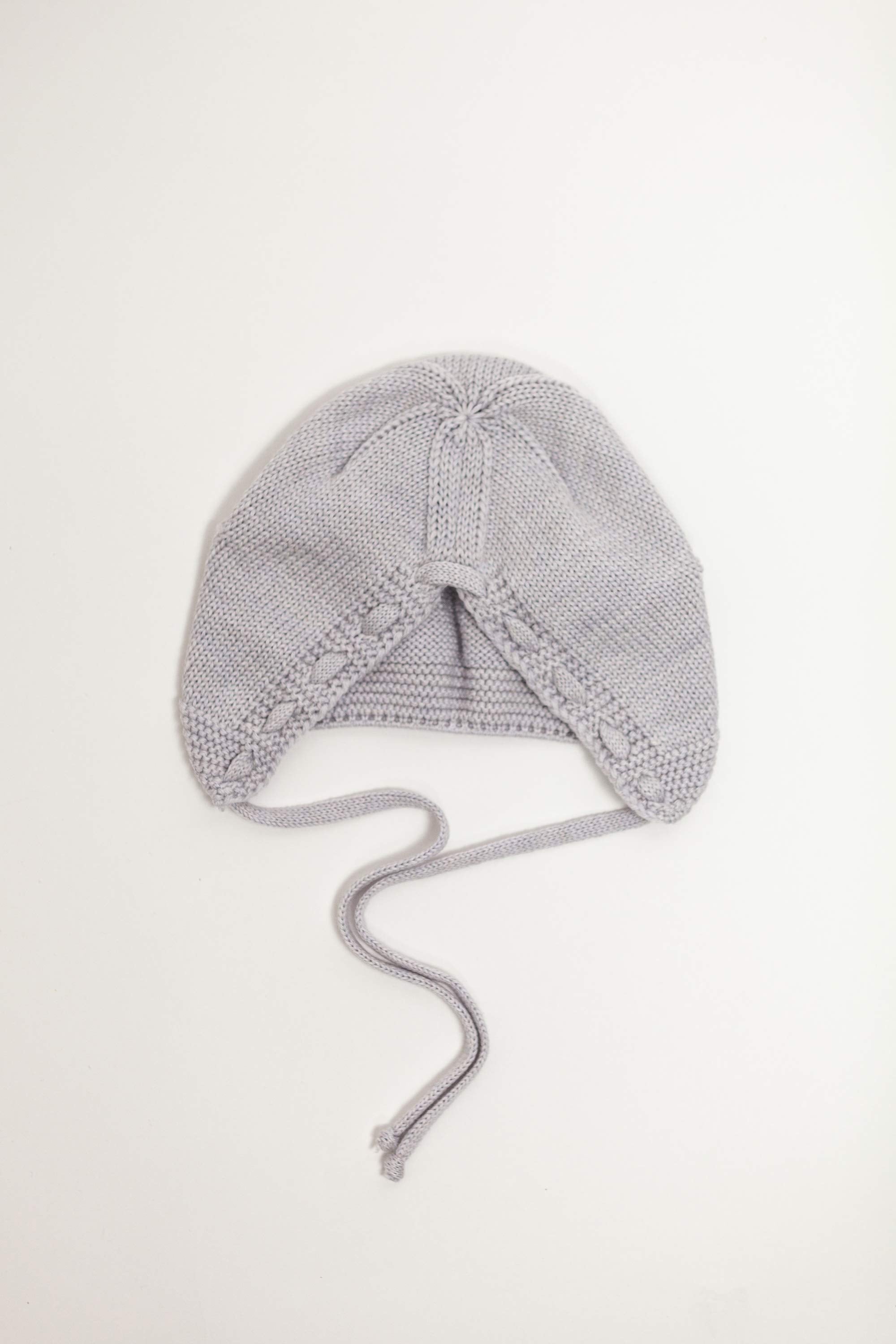 Grey Merino Wool Bonet