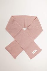 Pink merino wool baby scarf – fine Italian merino, lightweight and warm