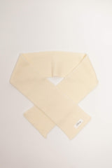 Cream merino wool baby scarf – fine Italian merino, lightweight and warm