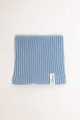 Blue merino wool tube scarf – fine Italian merino, babies and kids