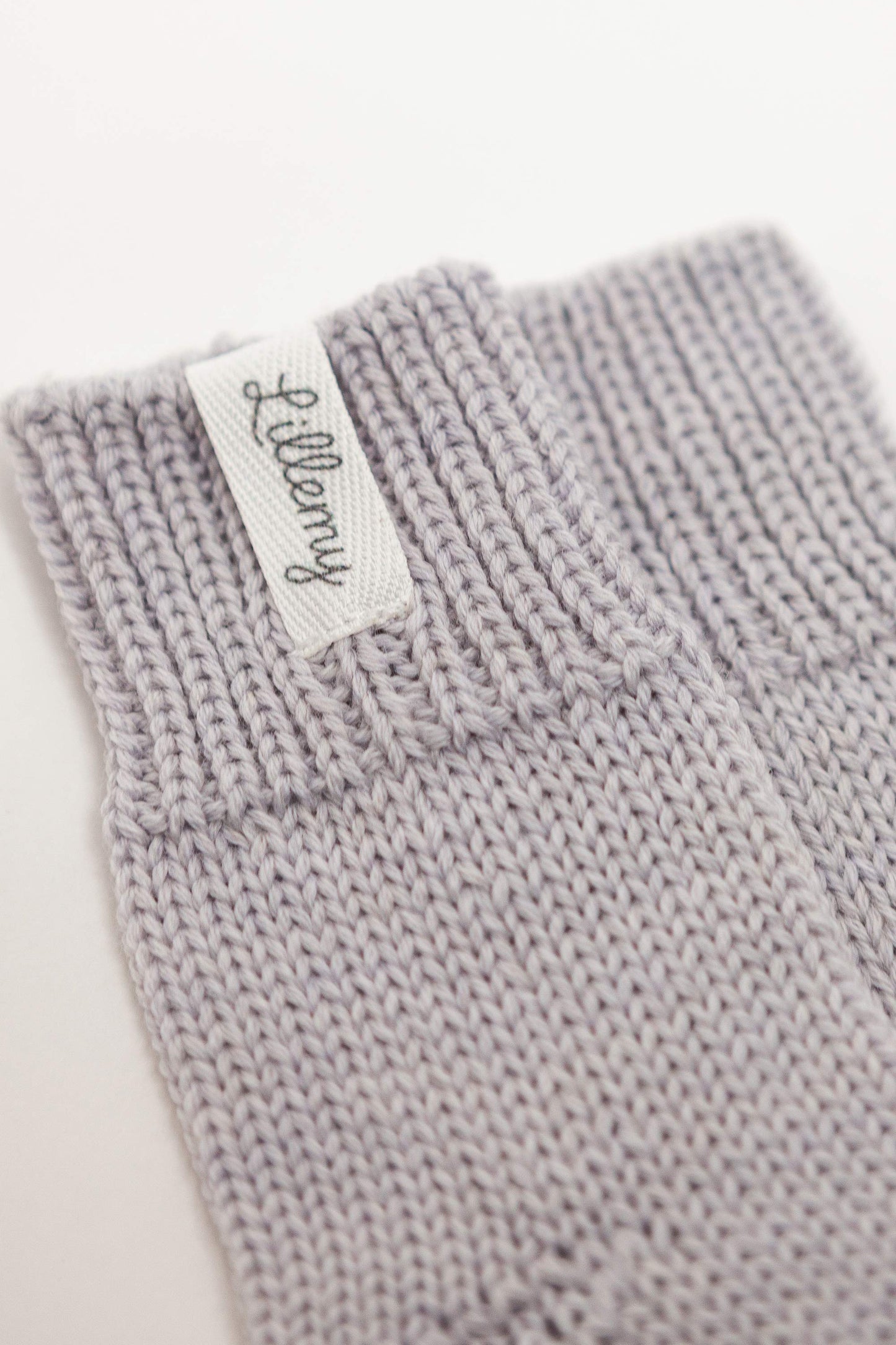 grey merino wool baby socks flat lay – newborn, made in EU