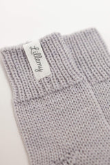 grey merino wool baby socks flat lay – newborn, made in EU