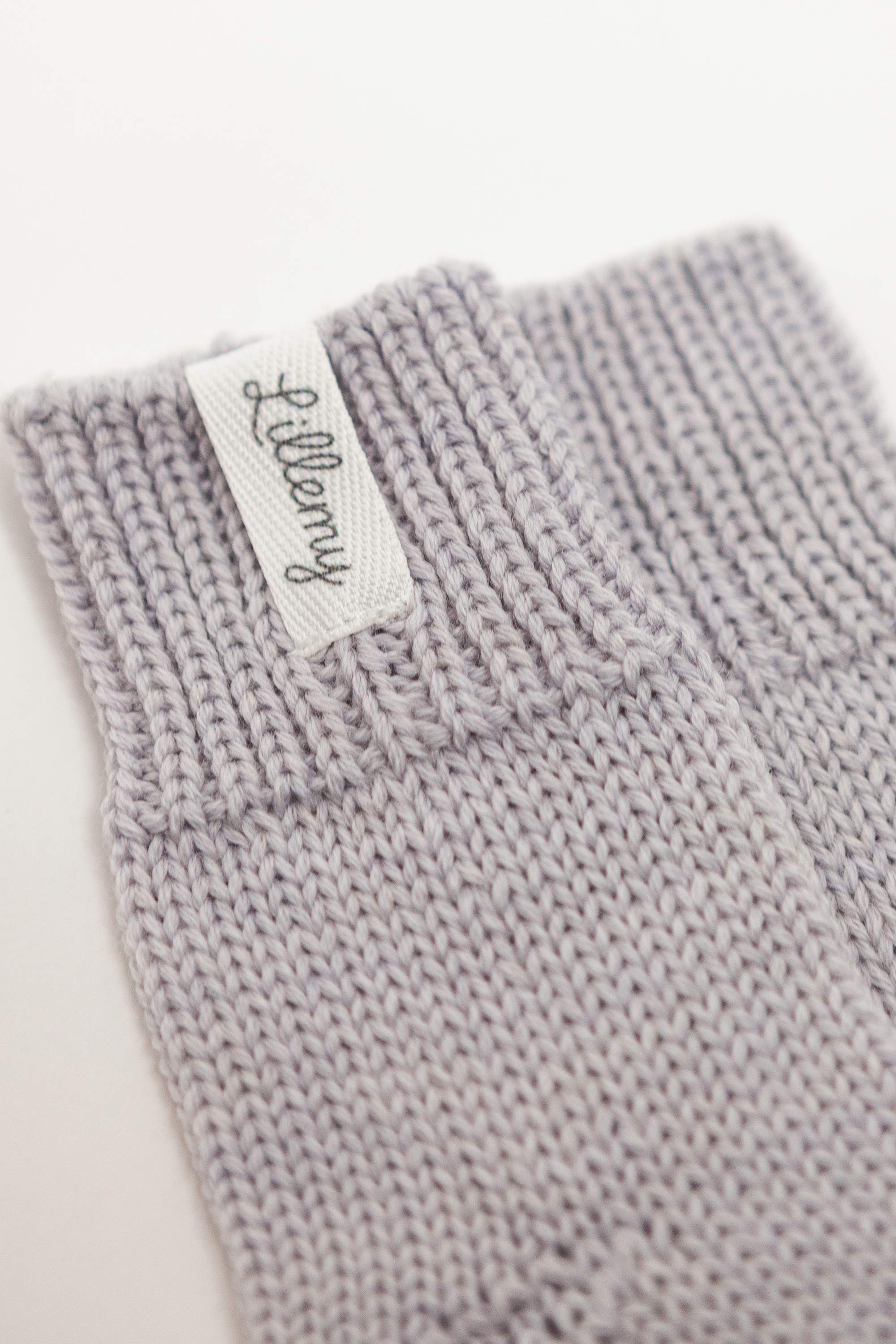 grey merino wool baby socks flat lay – newborn, made in EU