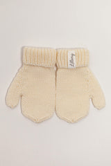 Baby & Kids Merino Wool Mittens - Cream