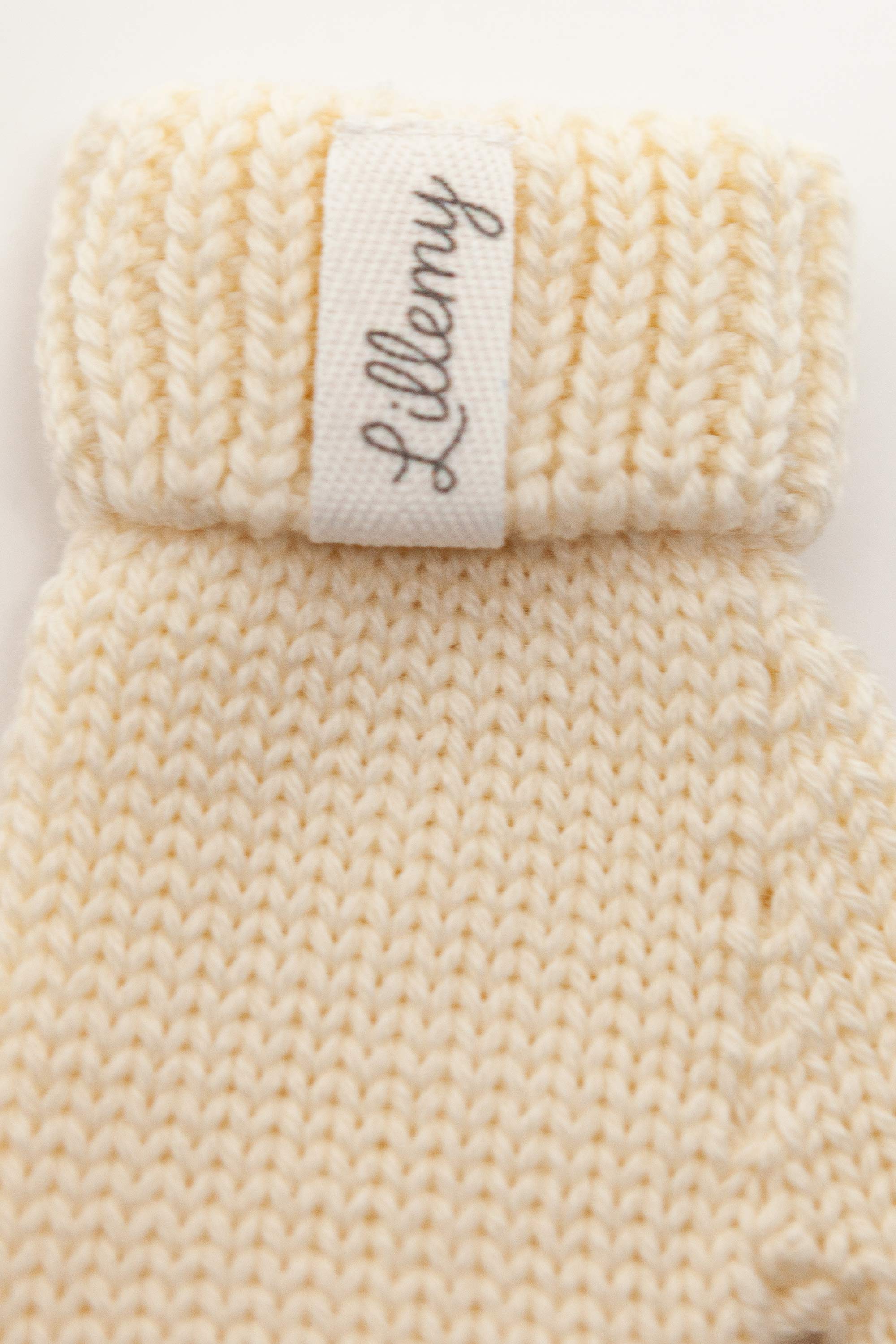 Baby & Kids Merino Wool Mittens - Cream