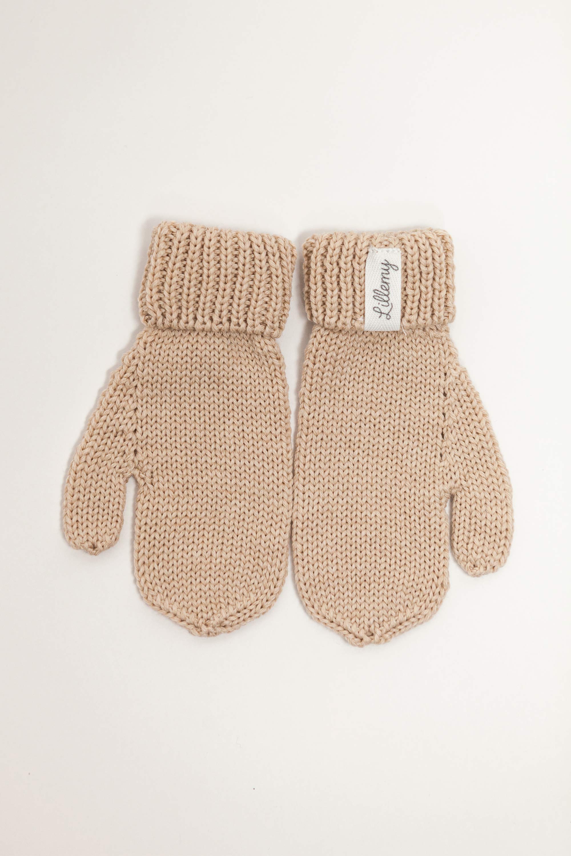 Baby & Kids Merino Wool Mittens - Beige