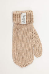 Baby & Kids Merino Wool Mittens - Beige