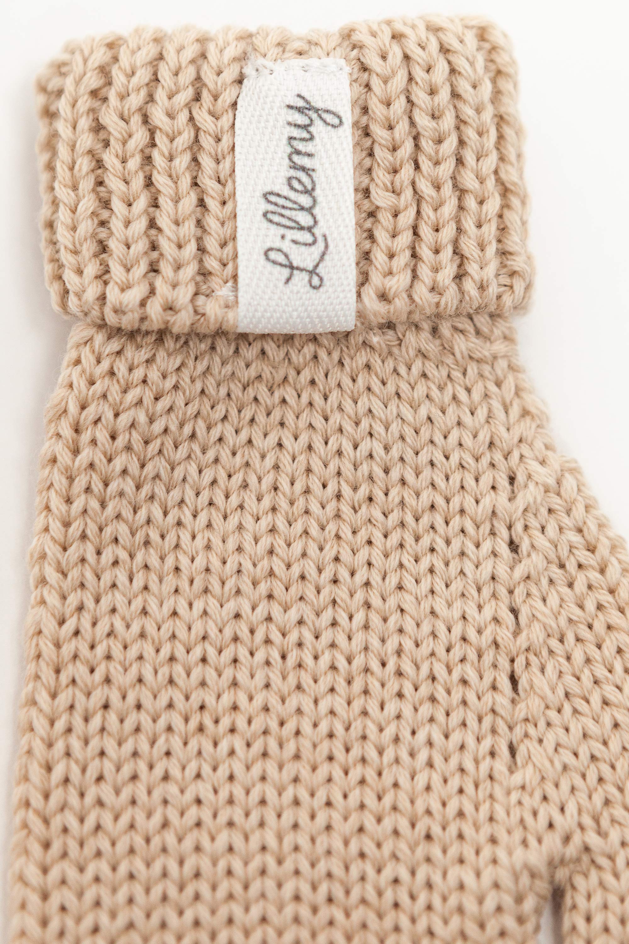 Baby & Kids Merino Wool Mittens - Beige