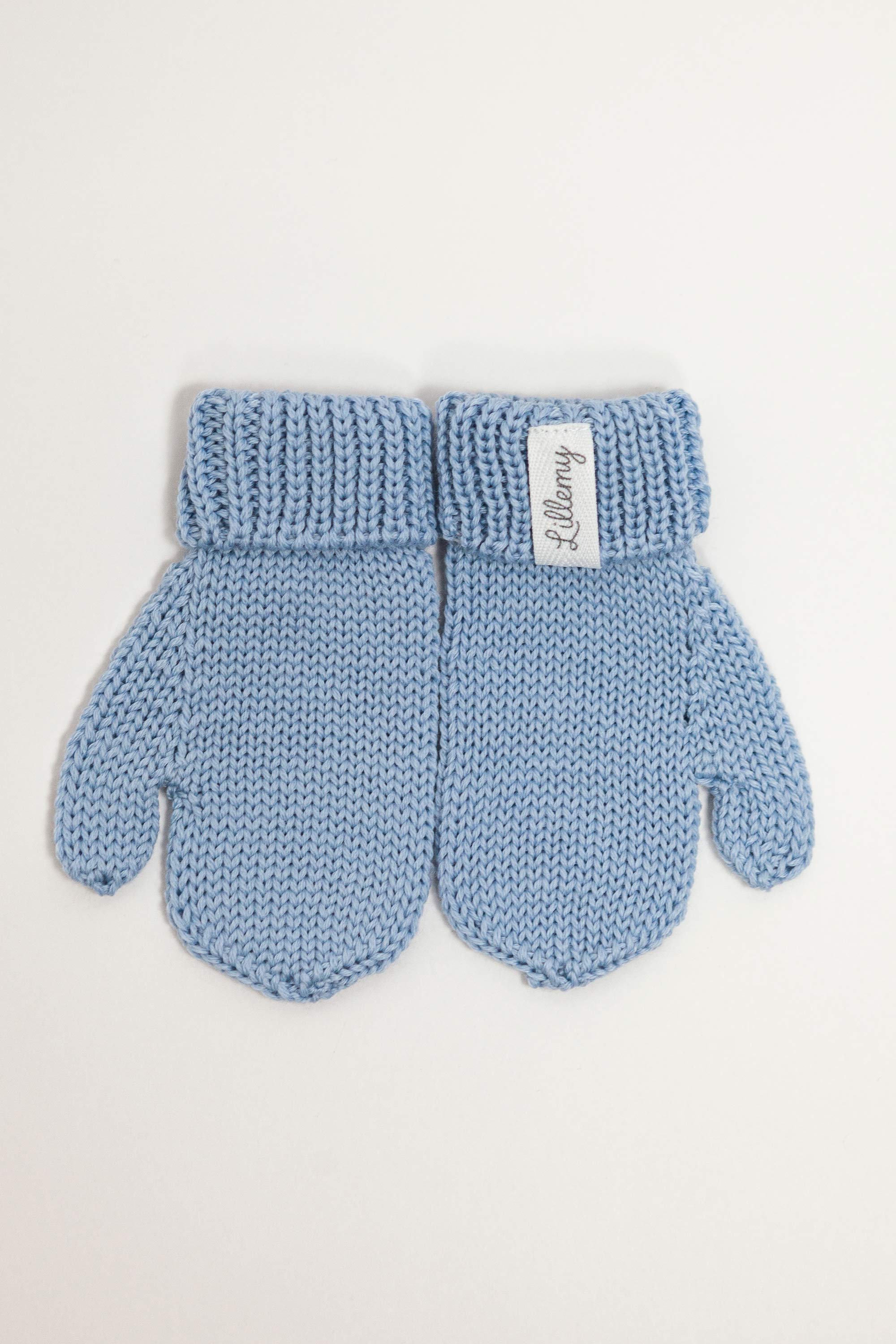 Baby & Kids Merino Wool Mittens - Blue
